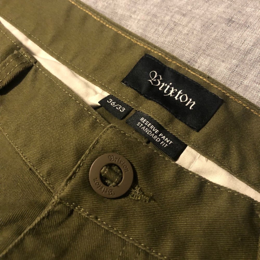 Brixton Reserve Pant 36x33 in green
